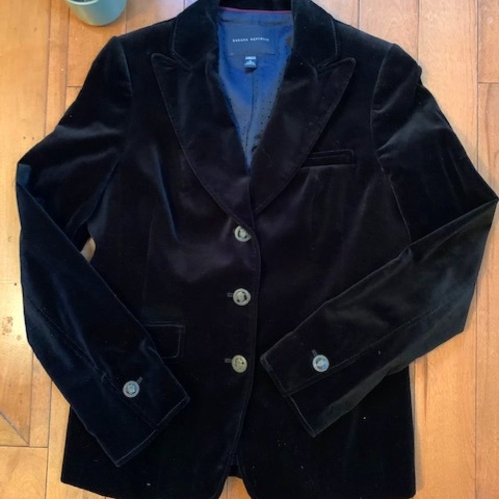Banana Republic Velvet Blazer